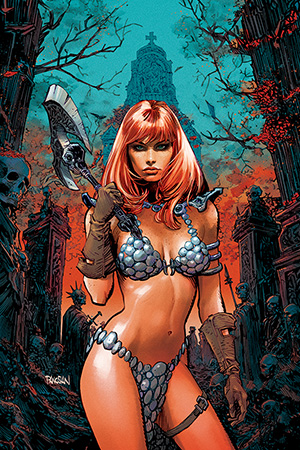 Dynamite Savage Red Sonja 3 Dan Panosian Line Art Dynamite Exclusive