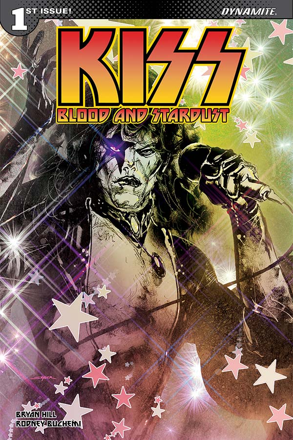 KISS BLOOD AND STARDUST #5 1:10 Rodney Buchemi B/&W Variant Dynamite Comic Book